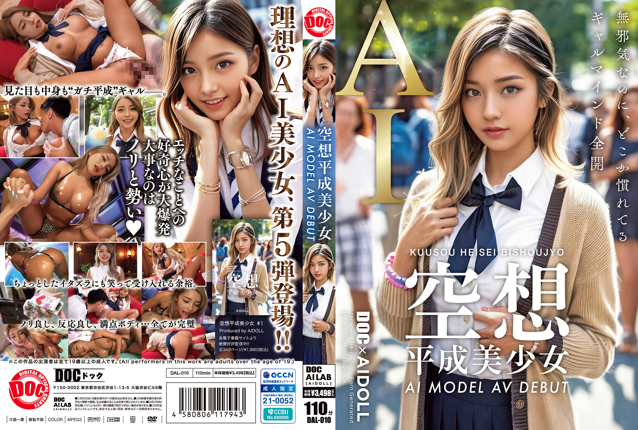 【先行公開】空想平成美少女 AI MODEL AV DEBUT