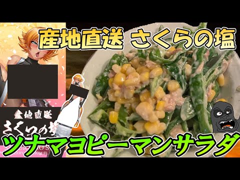 対魔忍さくらの塩を使ったツナマヨピーマンで健康的にベジファーストしていこう サムネイル