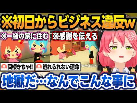 【トモコレわくわく生活】同棲を始めてビジネス違反をするみこめっとに頭を抱えるみこちw【さくらみこ/星街すいせい/ホロライブ/切り抜き】 サムネイル