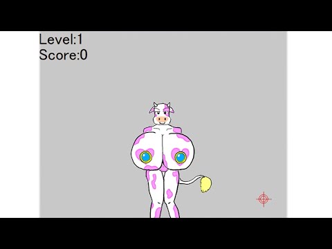 【牛さんがミルクでハエとヒルを倒すゲーム】Milk-Shooter プレイ動画 サムネイル