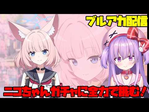 ニコちゃんガチャに天井覚悟で挑む配信【ブルアカ】#vtuber サムネイル